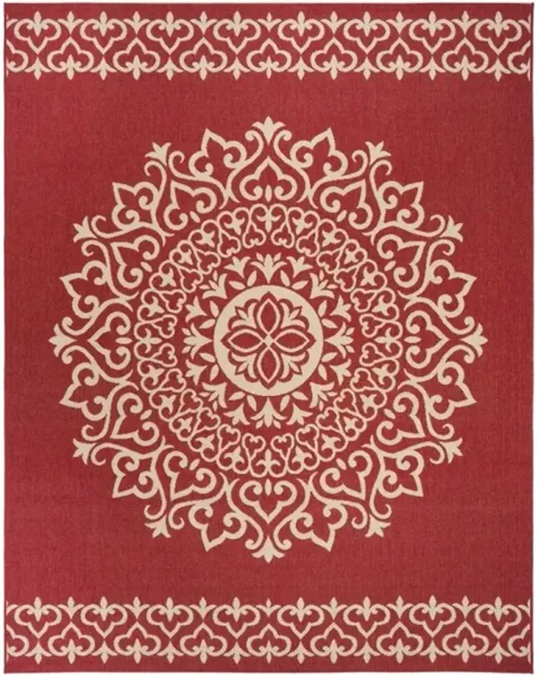 LINDEN 183 Collection LND183Q-9 Red / Creme 9' X 12'