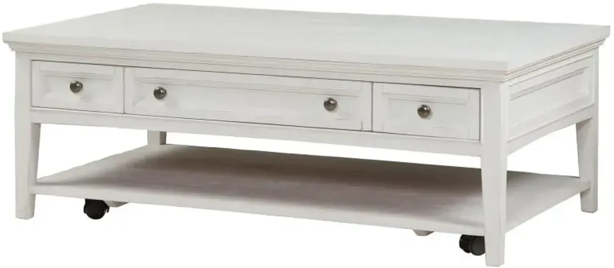 Rectangular Cocktail Table w/Casters