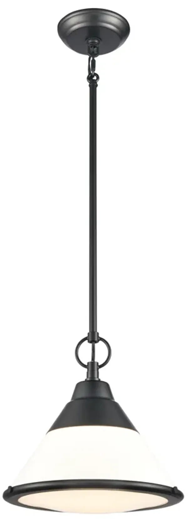 Sven 12" Wide 1-Light Pendant - Matte Black