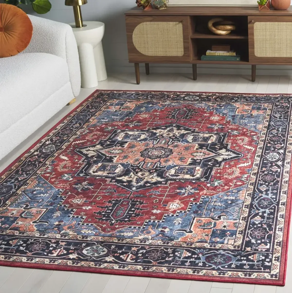 ORLANDO 762 RUST  4' x 6' Small Rectangle Rug