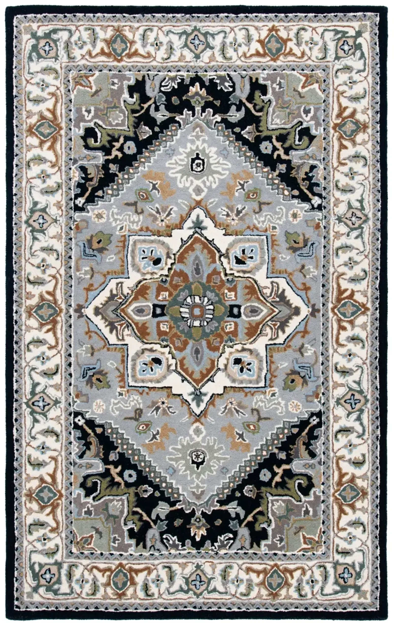 HERITAGE 625 GREY  2'-3' x 4'  Accent Rug