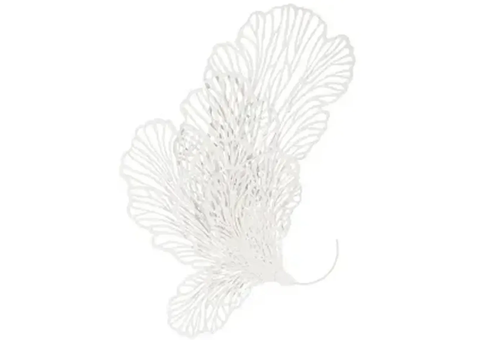 butterfly wall art, white, lg