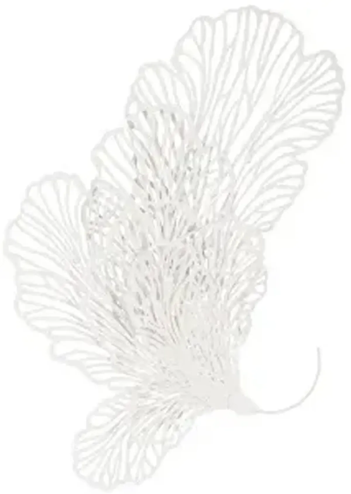 butterfly wall art, white, lg