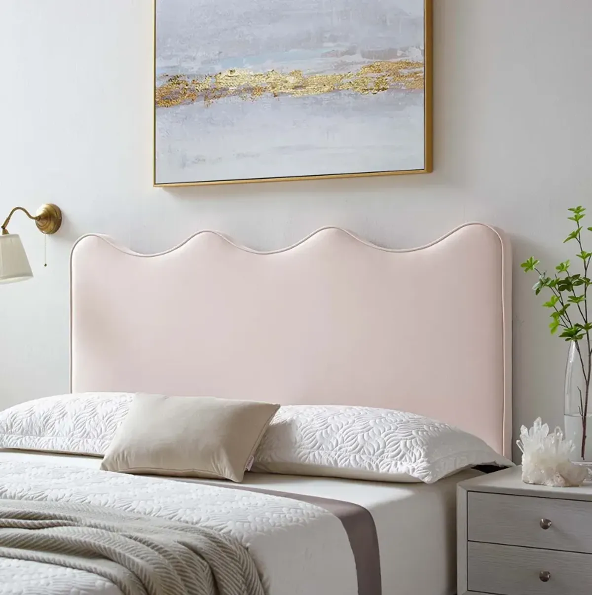 Athena Performance Velvet Twin Headboard