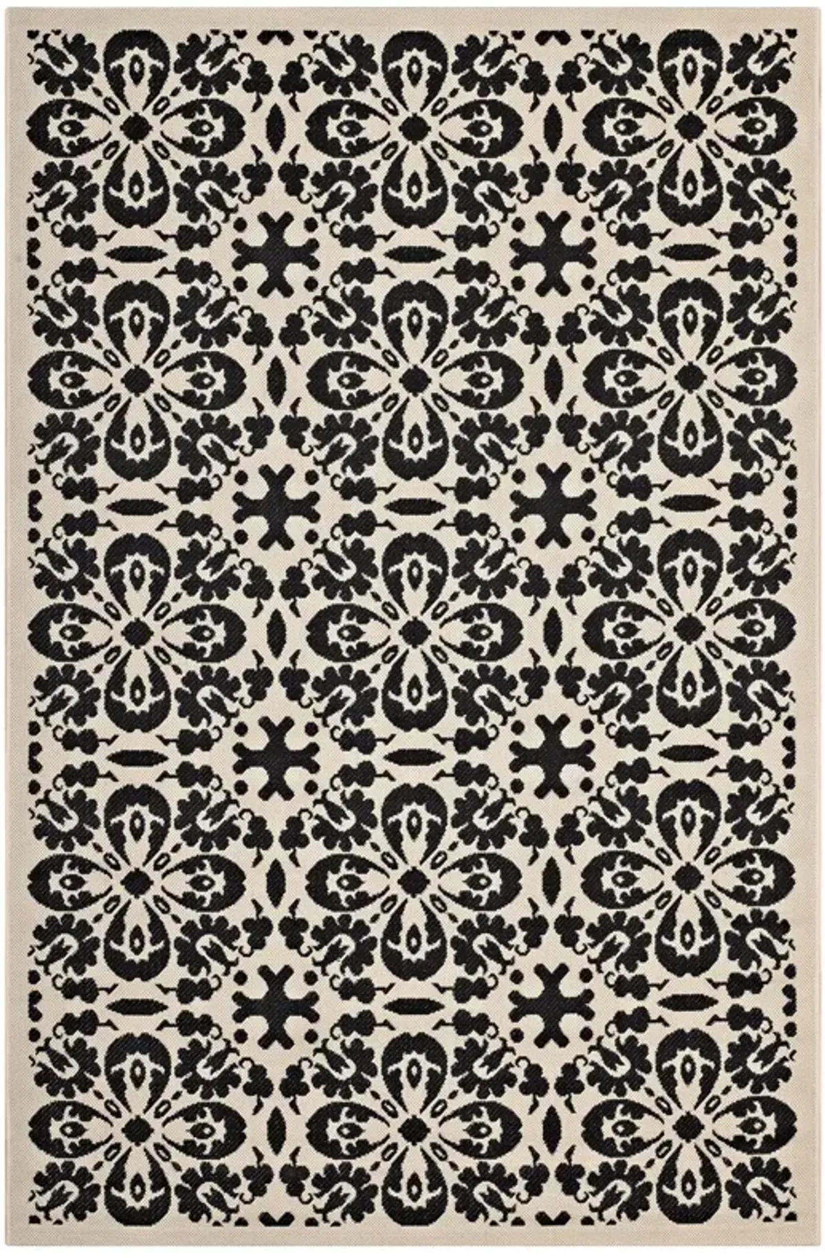 Ariana Vintage Floral Trellis 8x10 Indoor and Outdoor Area Rug