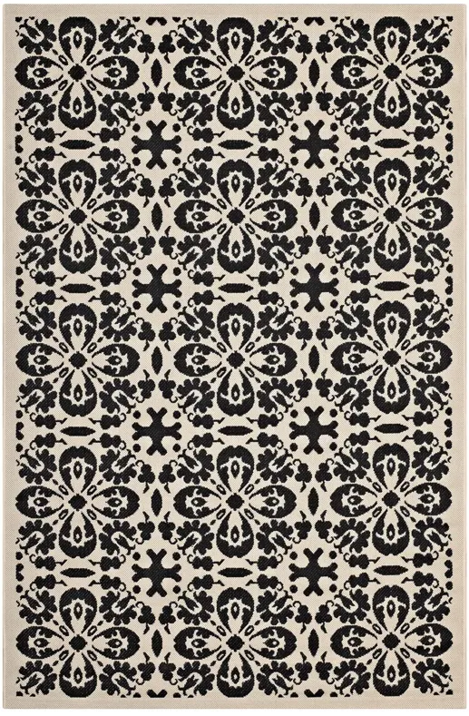 Ariana Vintage Floral Trellis 8x10 Indoor and Outdoor Area Rug