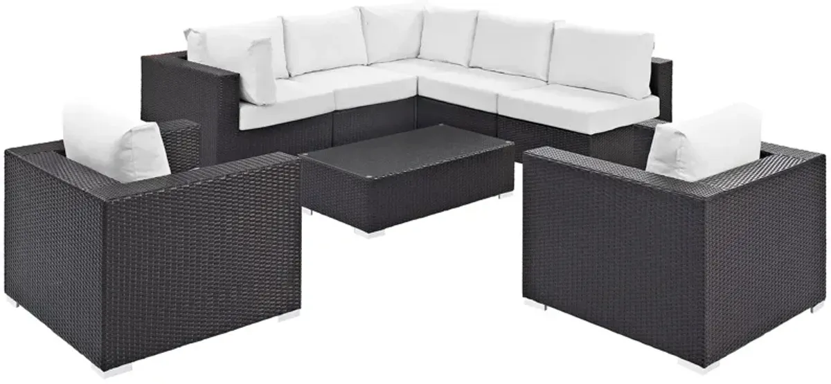 Convene 8 Piece Outdoor Patio Sectional Set