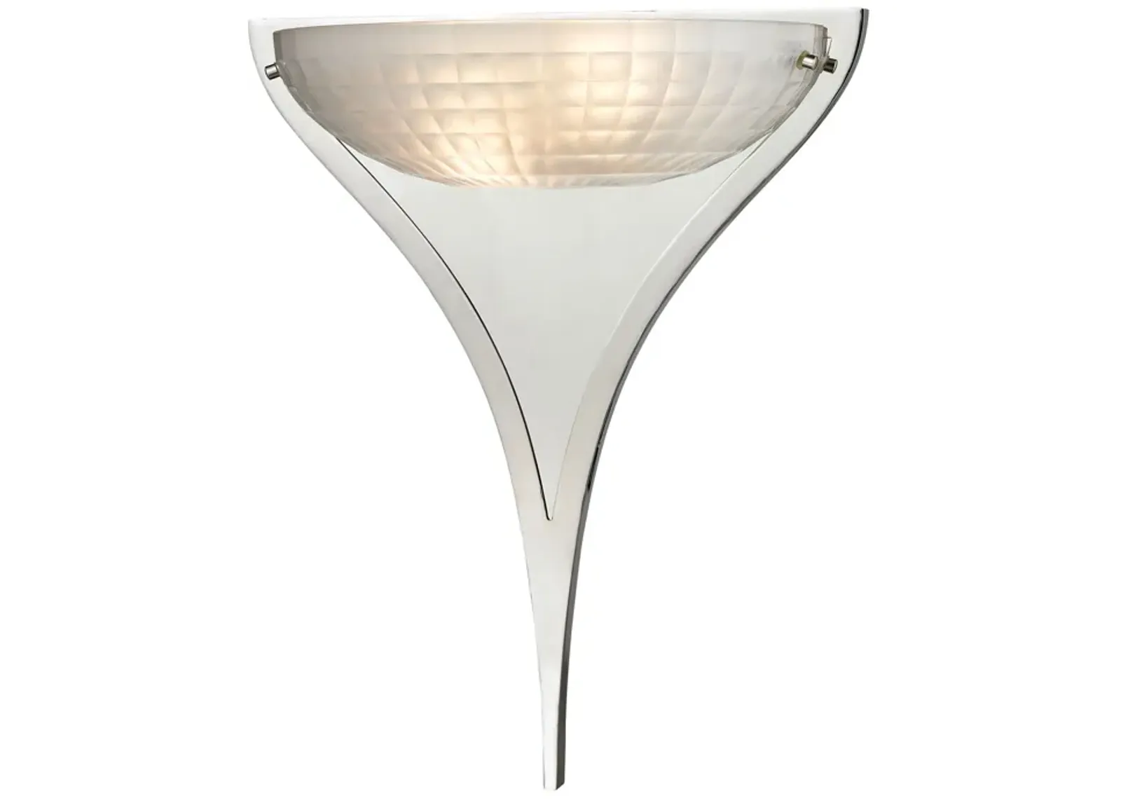 Sculptive 17'' High 2-Light Sconce - Polished Chrome