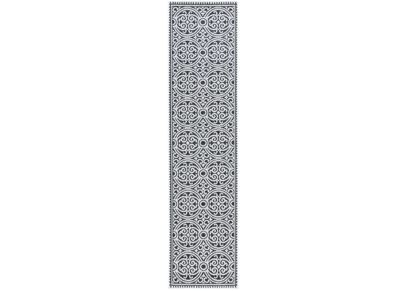 Safavieh BEACH HOUSE Collection BHS134A-212 Light Grey / Charcoal 2'-2" X 12'