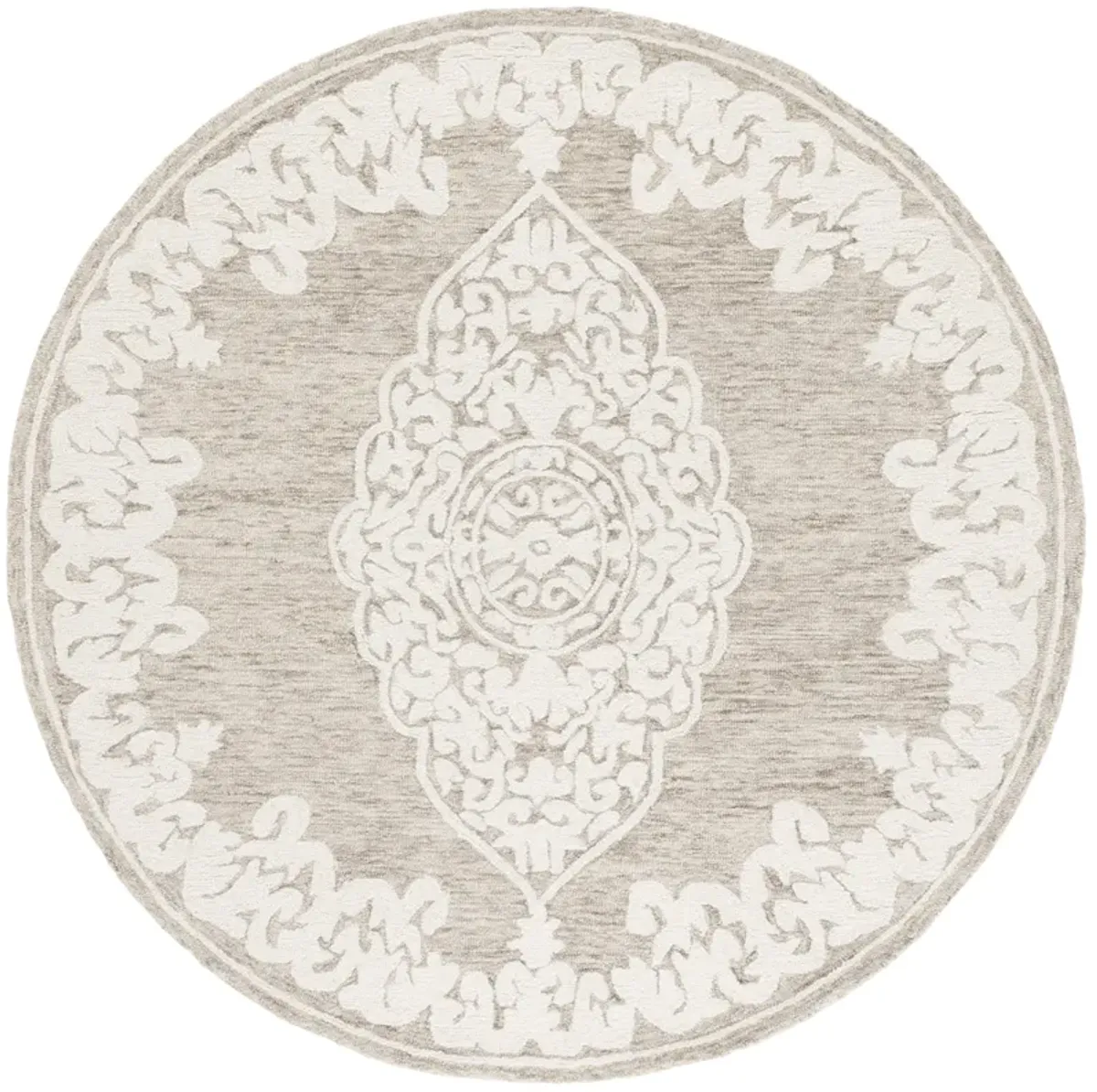 ABSTRACT Hand Tufted 6' x 6' Round area rug