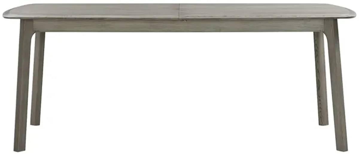 Holland Extendable Rectangle 98" Dining Table In Gray Oak