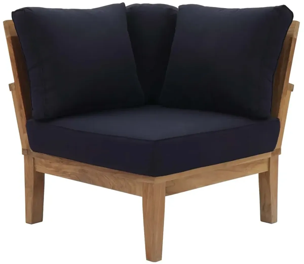 Marina Outdoor Patio Teak Corner Sofa