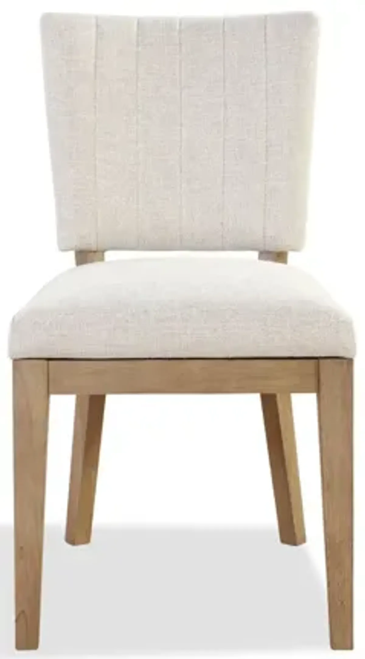 Sumner Channel Back Upholstered Dining Chair in Natural - Set of 2
