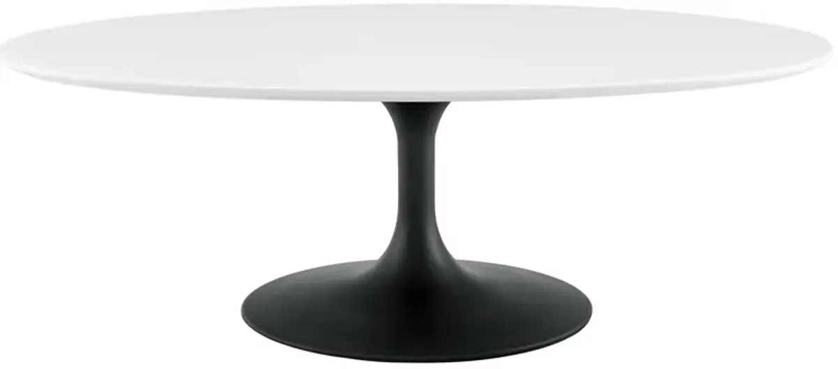 Lippa 48" Oval-Shaped Wood Top Coffee Table