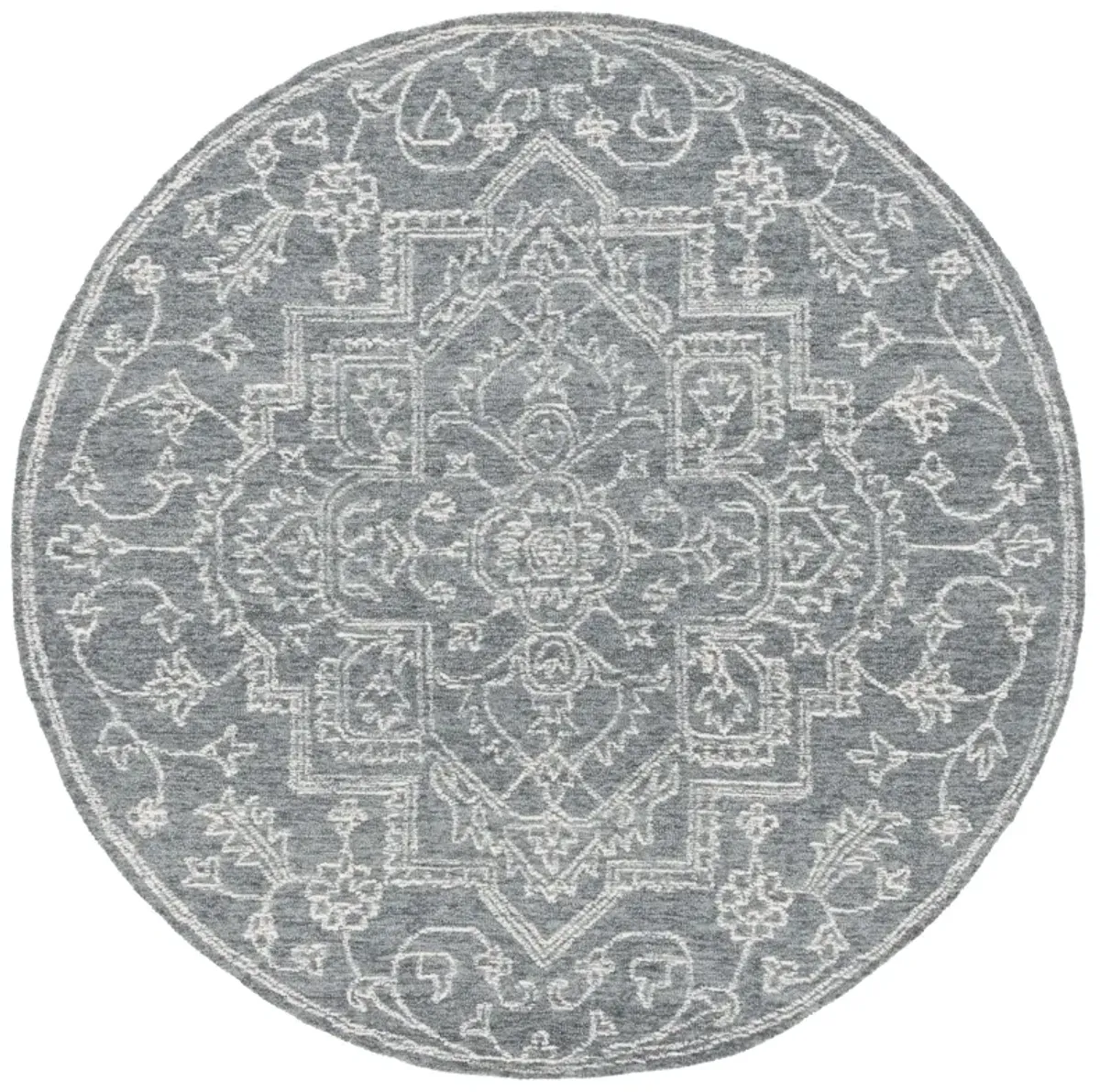 MICRO-LOOP Hand Tufted 6' x 6' Round area rug