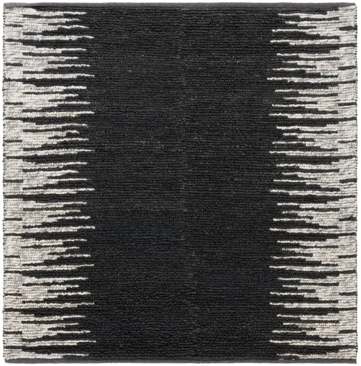 NATURAL FIBER 953 BLACK  6' x 6' Square Square Rug