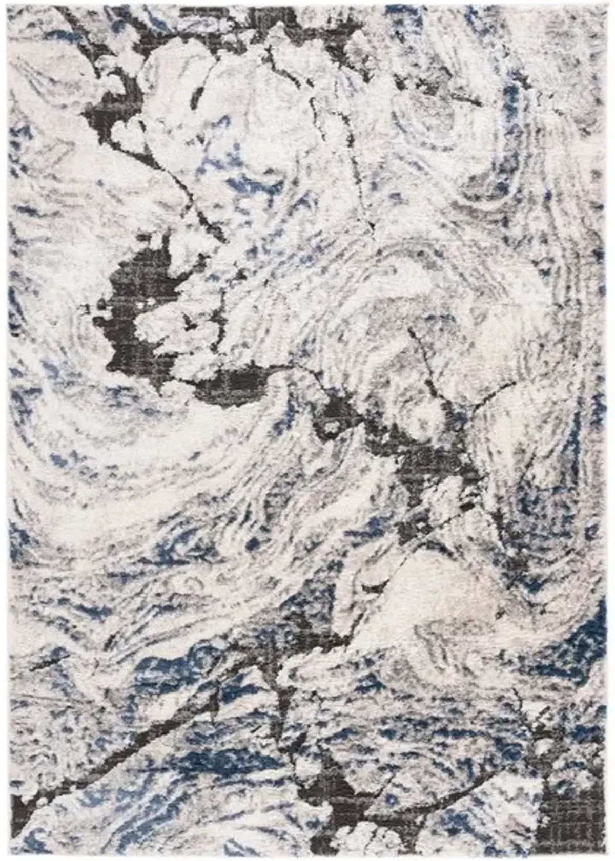 PETRA 102 Blue 4' X 6' Small Rectangle Rug