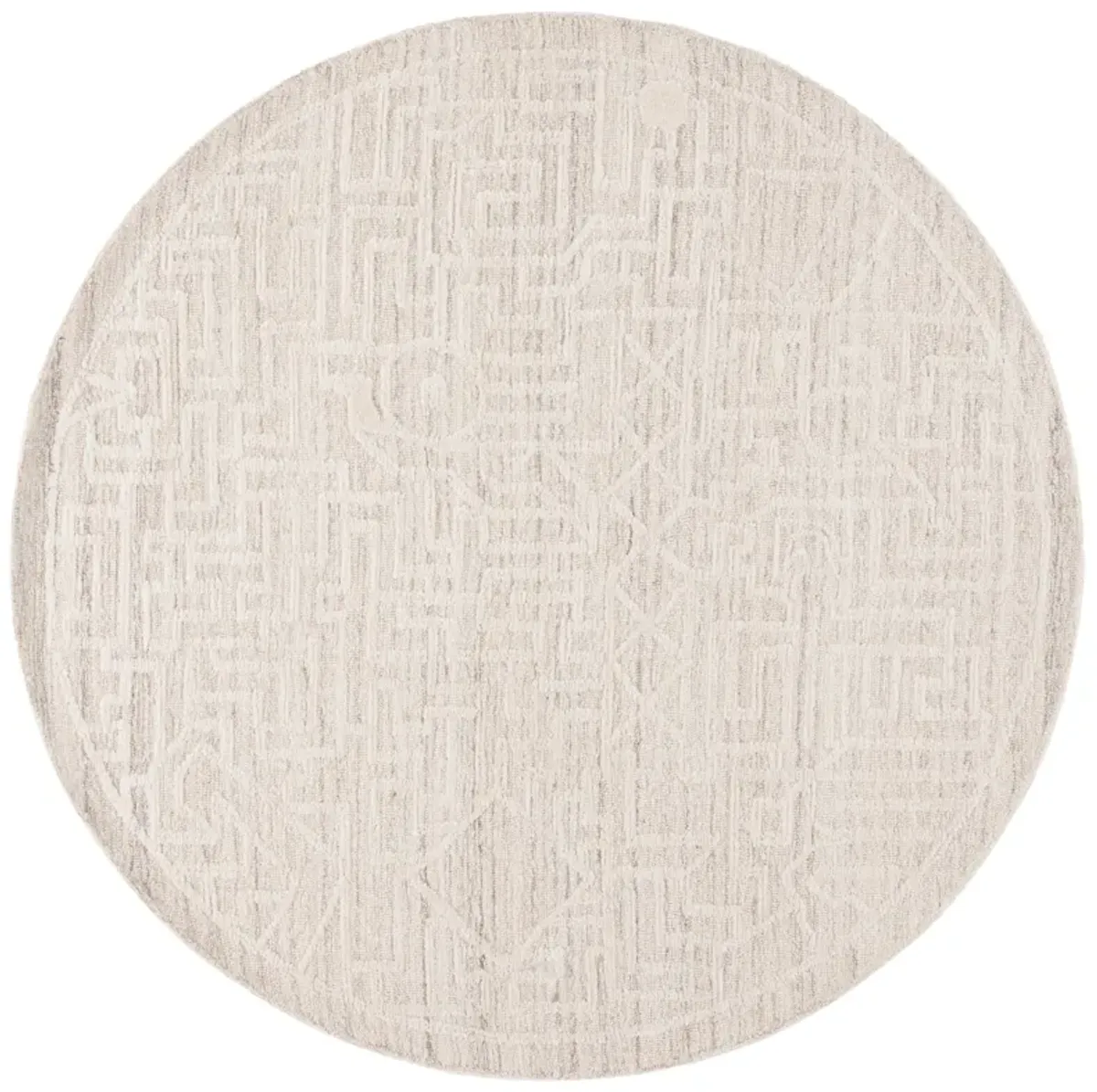 ABSTRACT Hand Tufted 6' x 6' Round area rug