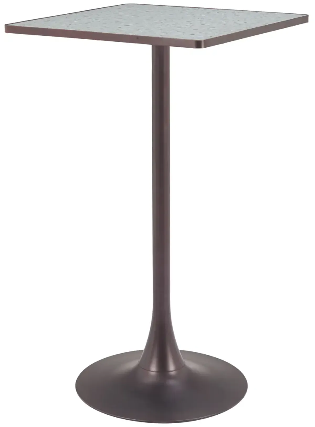 Spot Bar Table Gray & Bronze