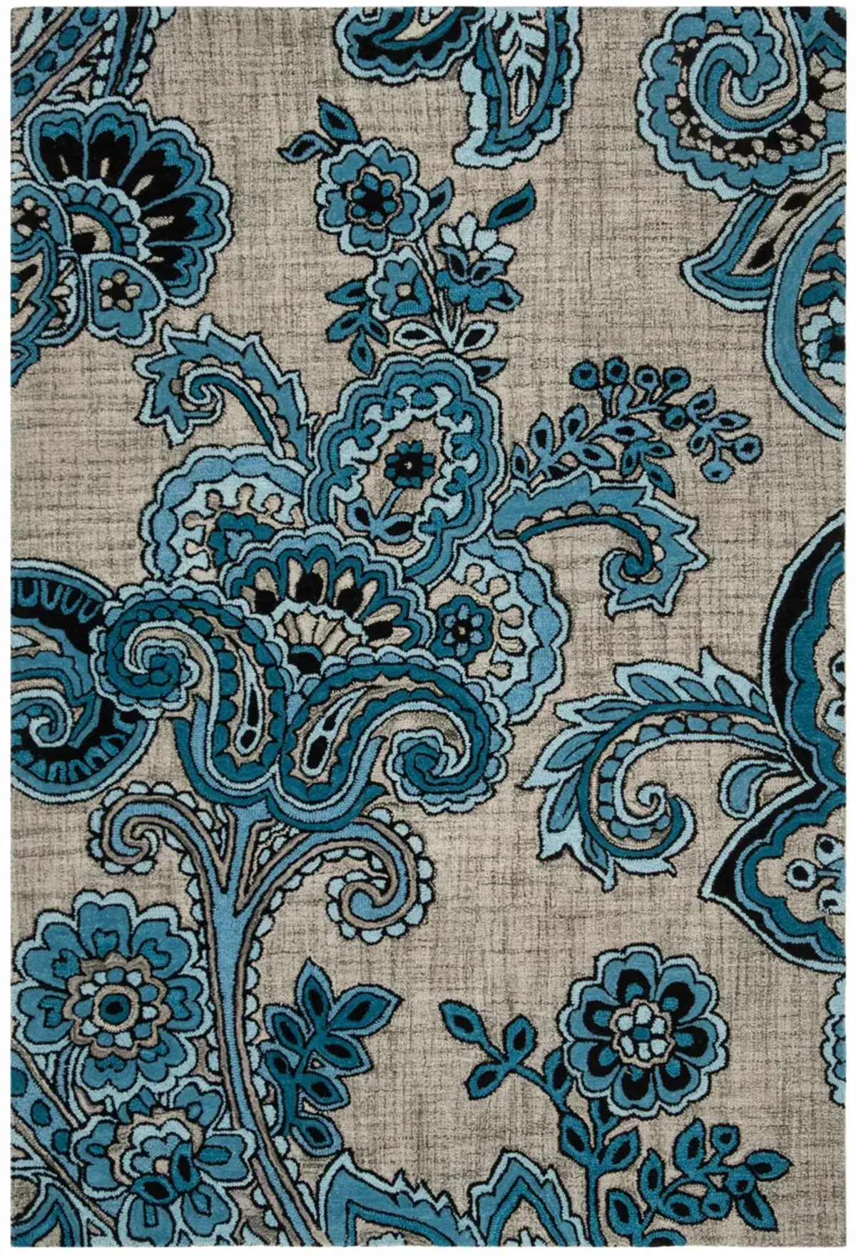 ALLURE 310 Blue 4' X 6' Small Rectangle Rug