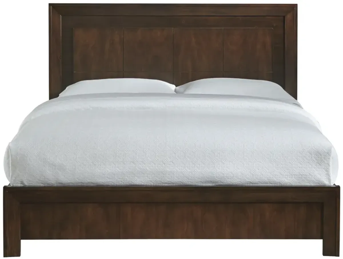 Element California King Size Platform Bed In Chocolate Brown