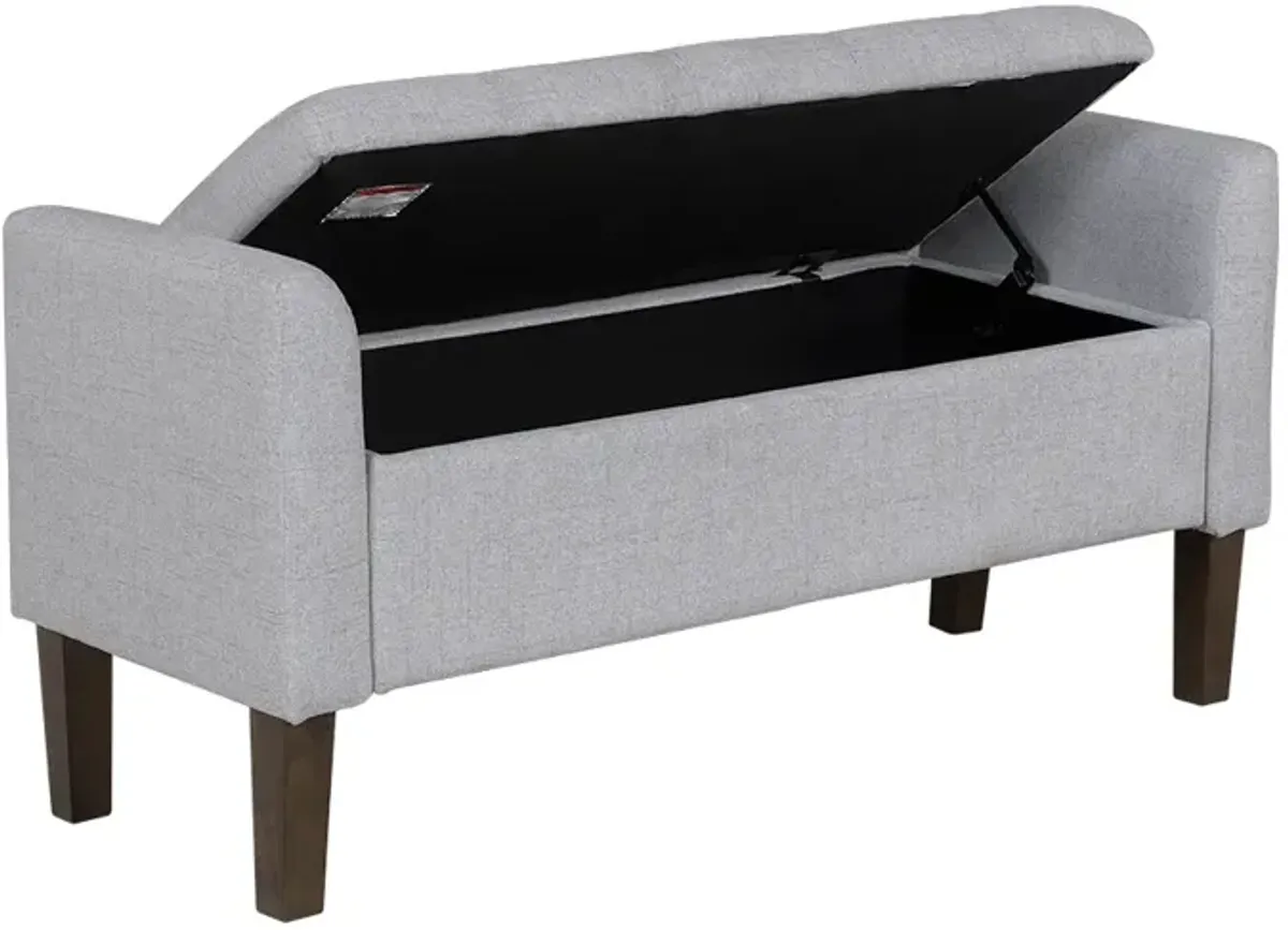 Flip-top Upholstered Storage Bench