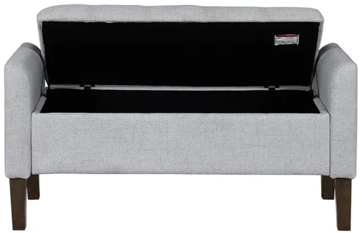 Flip-top Upholstered Storage Bench