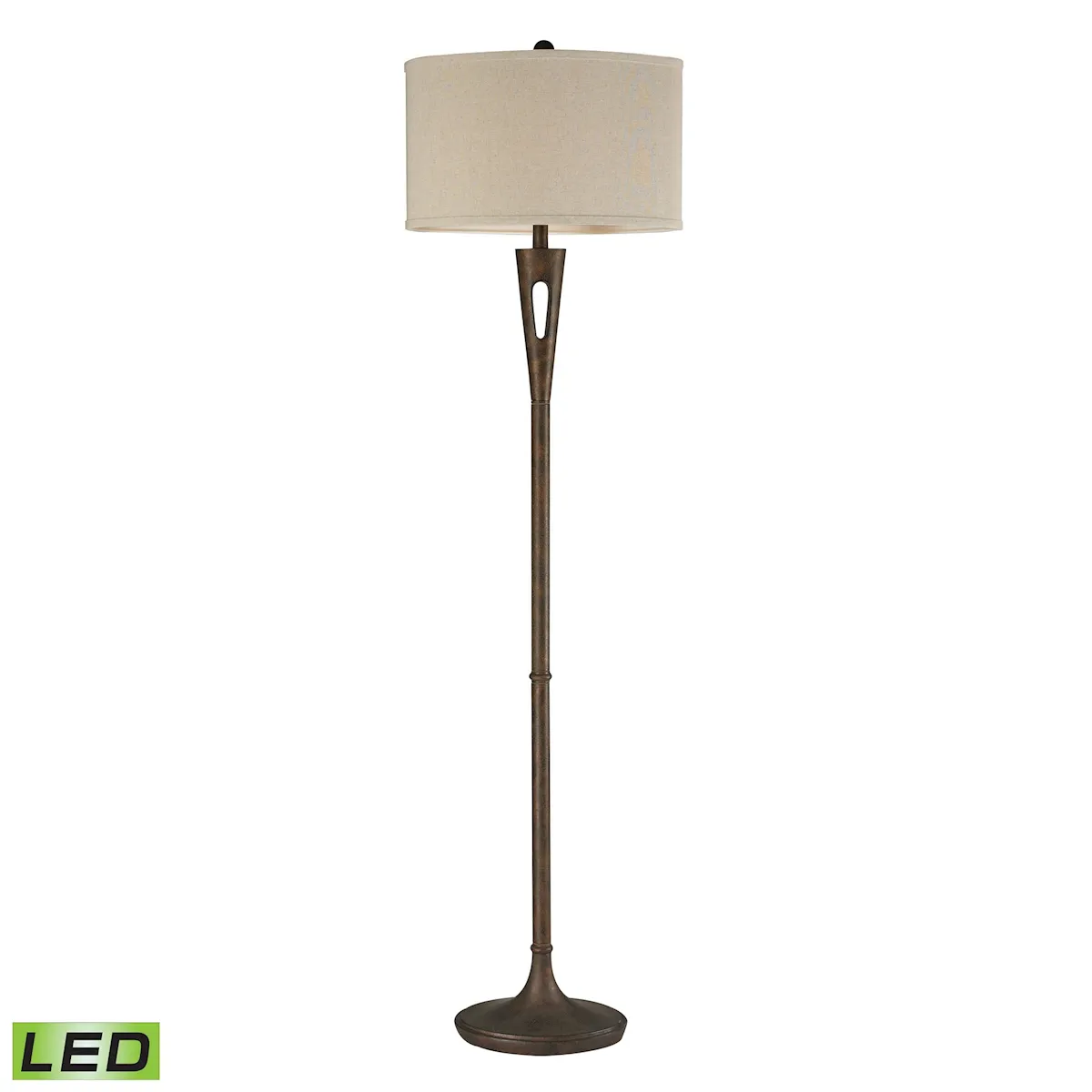 Martcliff 65" High 1-Light Floor Lamp - Burnished Bronze