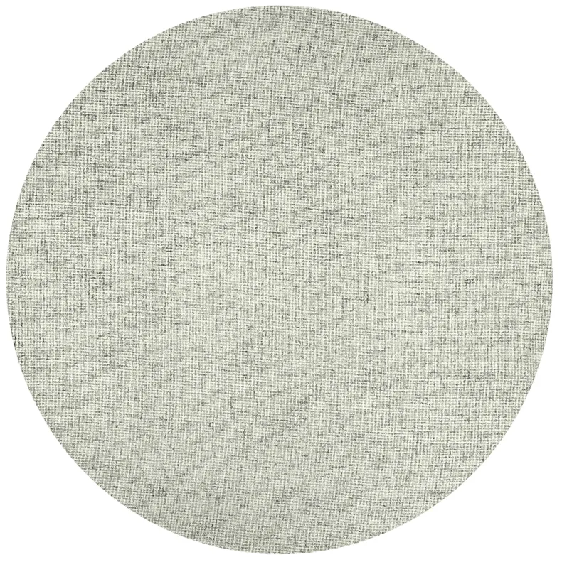 Brindleton Green Tweed Wool 8' x 8' Round Round  Rug