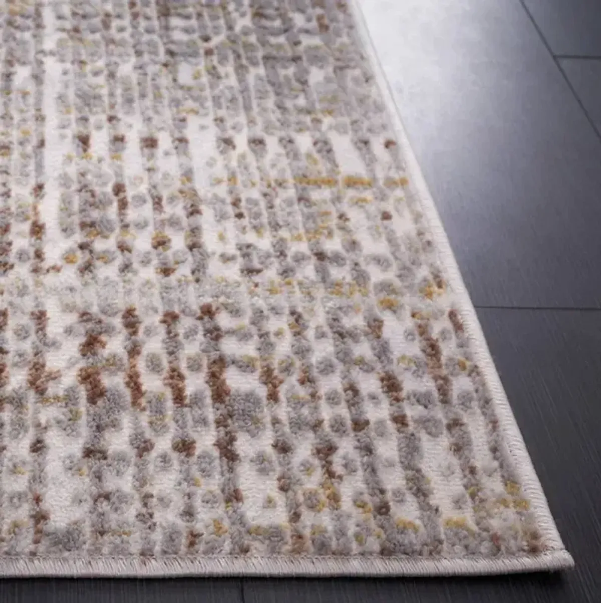 PALMA 356 Brown 2'-2' X 9' Runner Rug