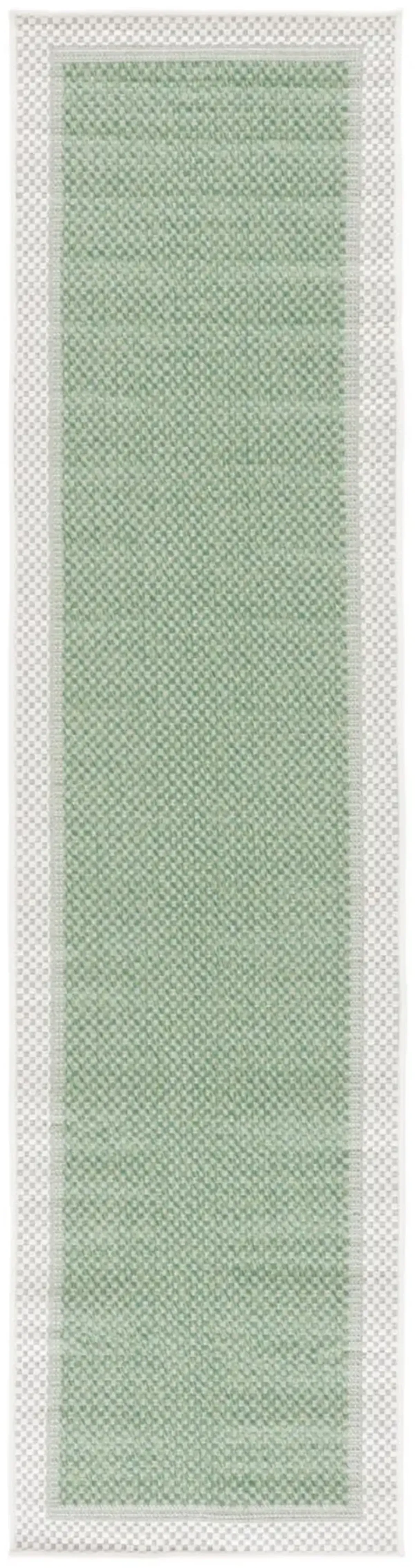 BERMUDA 886 Green 2' X 8' Runner Rug