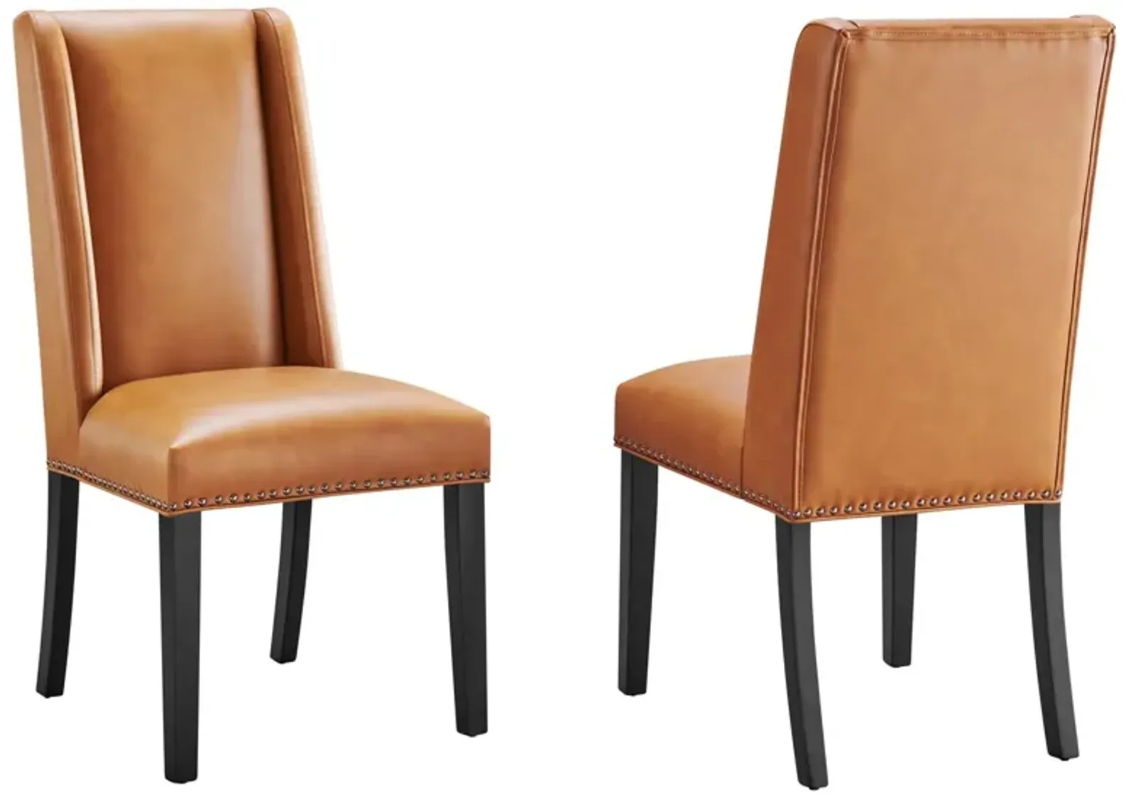 Baron Dining Chair Vinyl Set of 2