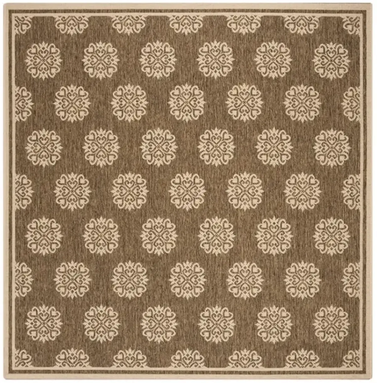 Safavieh BEACH HOUSE Collection BHS181B-6SQ Beige / Cream 6'-7" X 6'-7" Square