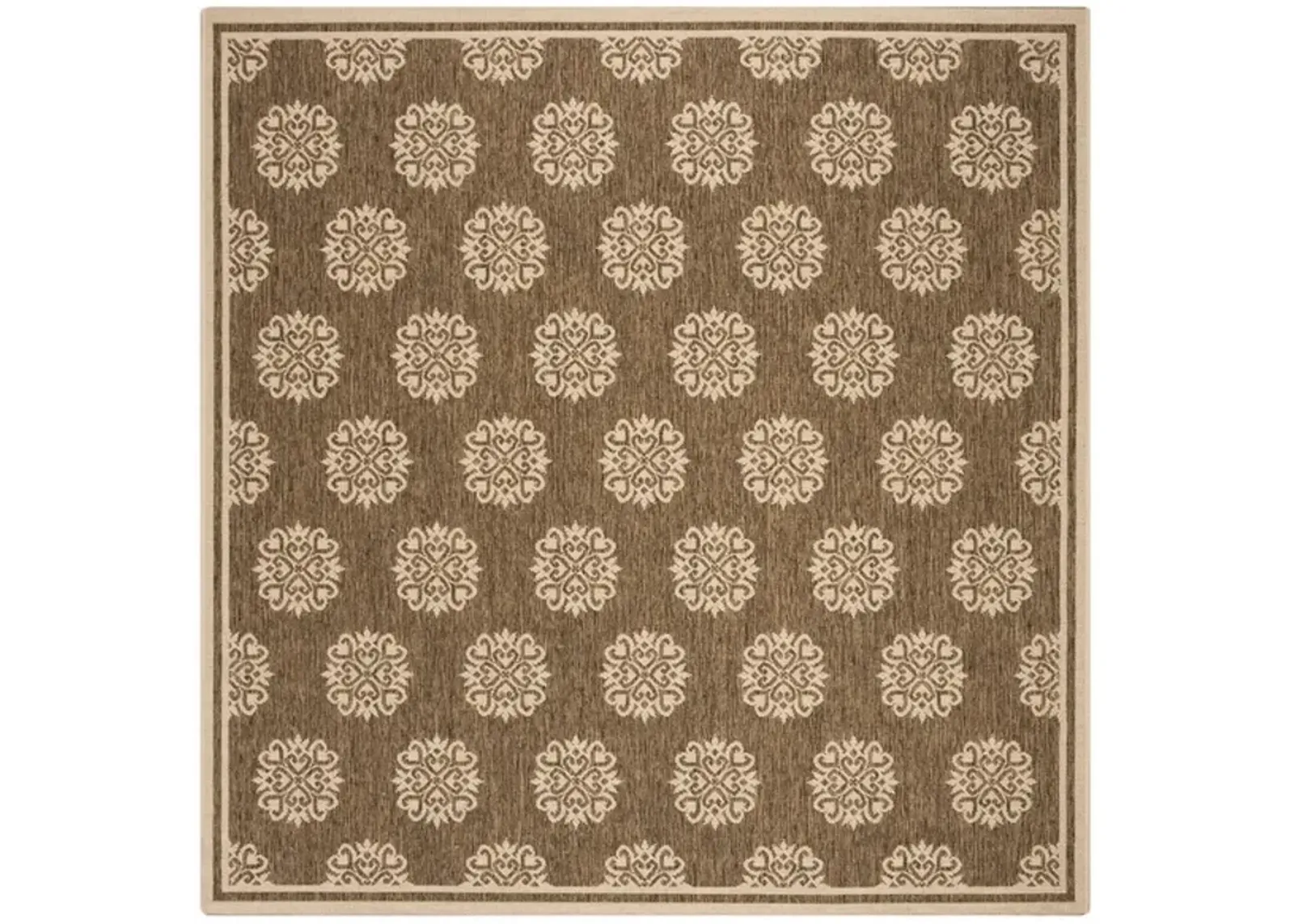 Safavieh BEACH HOUSE Collection BHS181B-6SQ Beige / Cream 6'-7" X 6'-7" Square