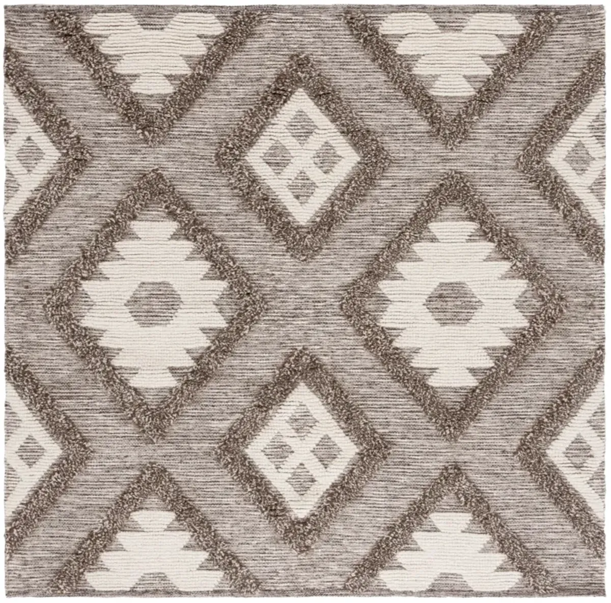 NATURA 203 DARK GREY  6' x 6' Square Square Rug