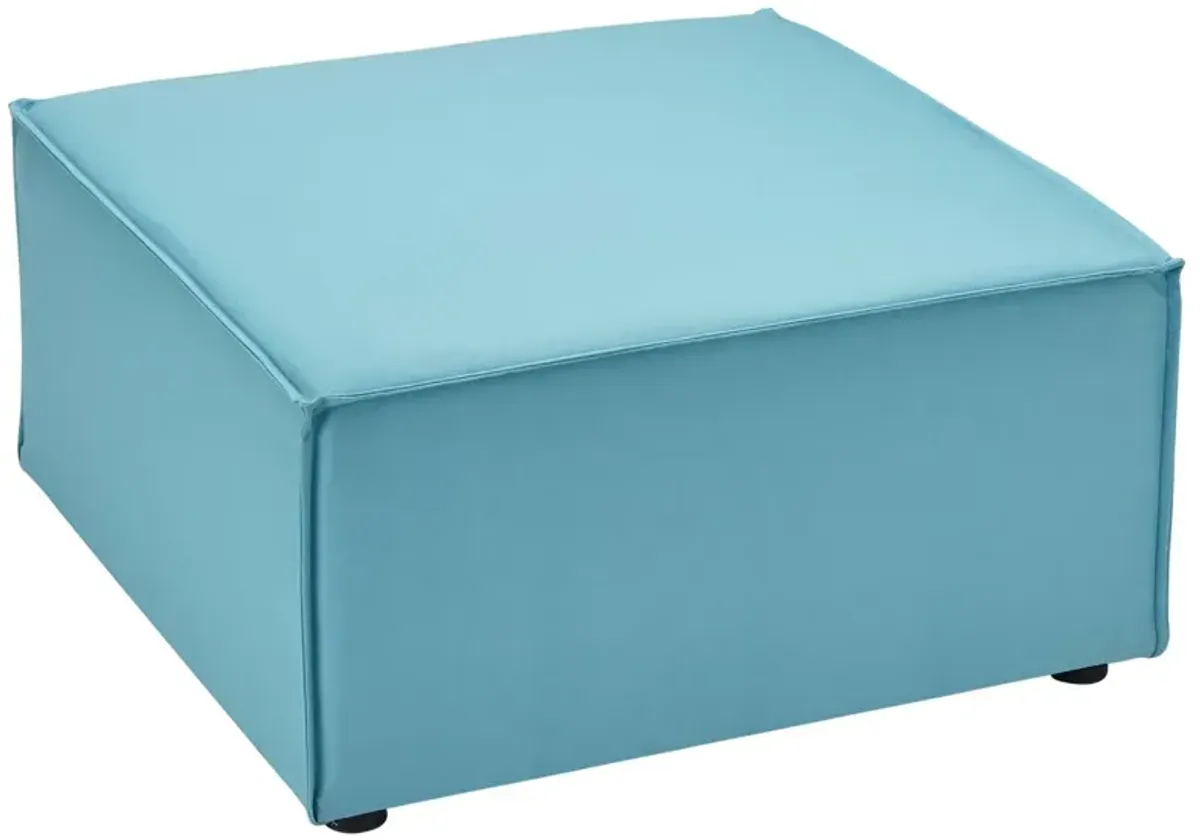 Saybrook Outdoor Patio Upholstered Sectional Sofa Ottoman