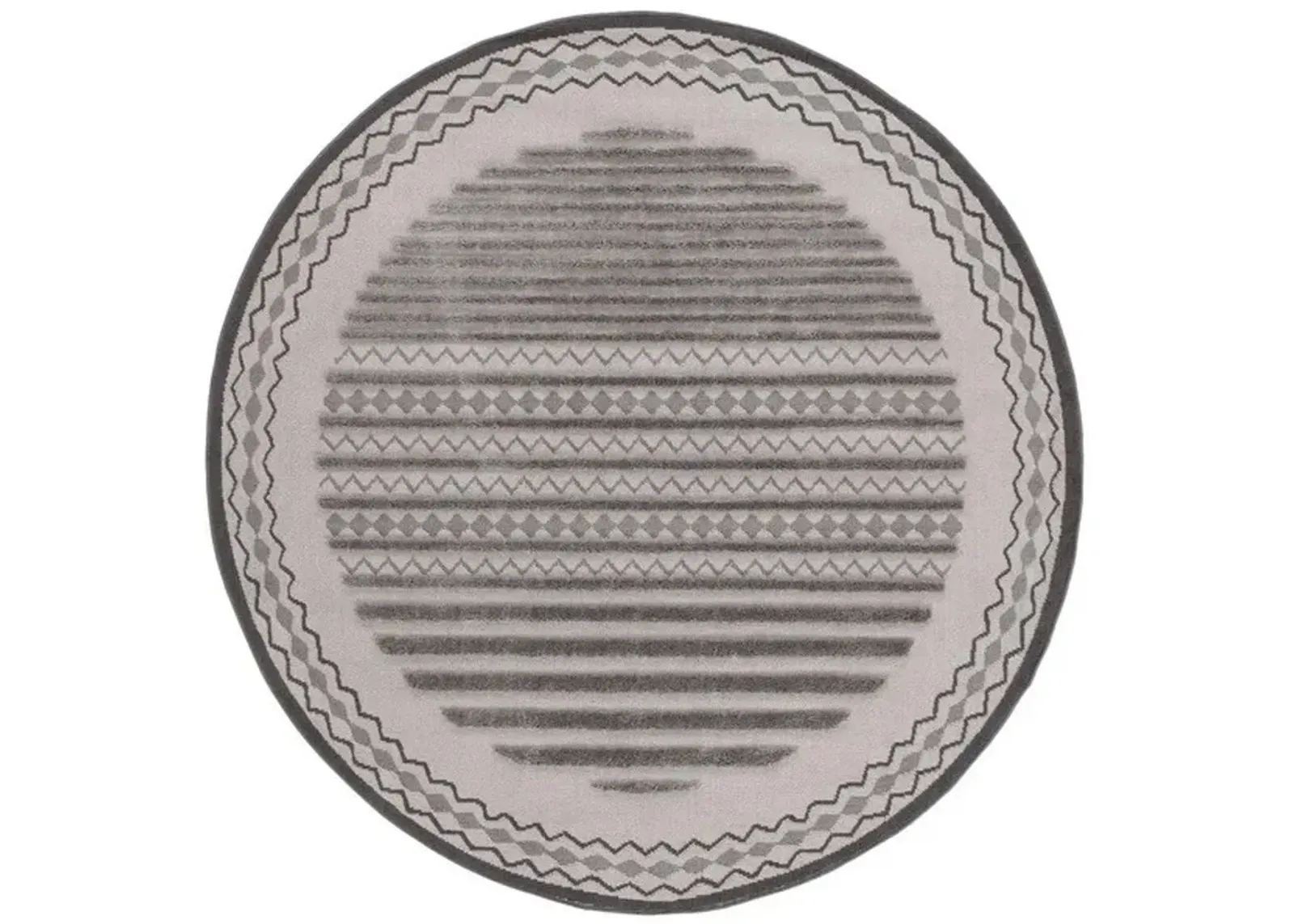 URBAN 214 Grey  6'-7' X 6'-7' Round Round Rug