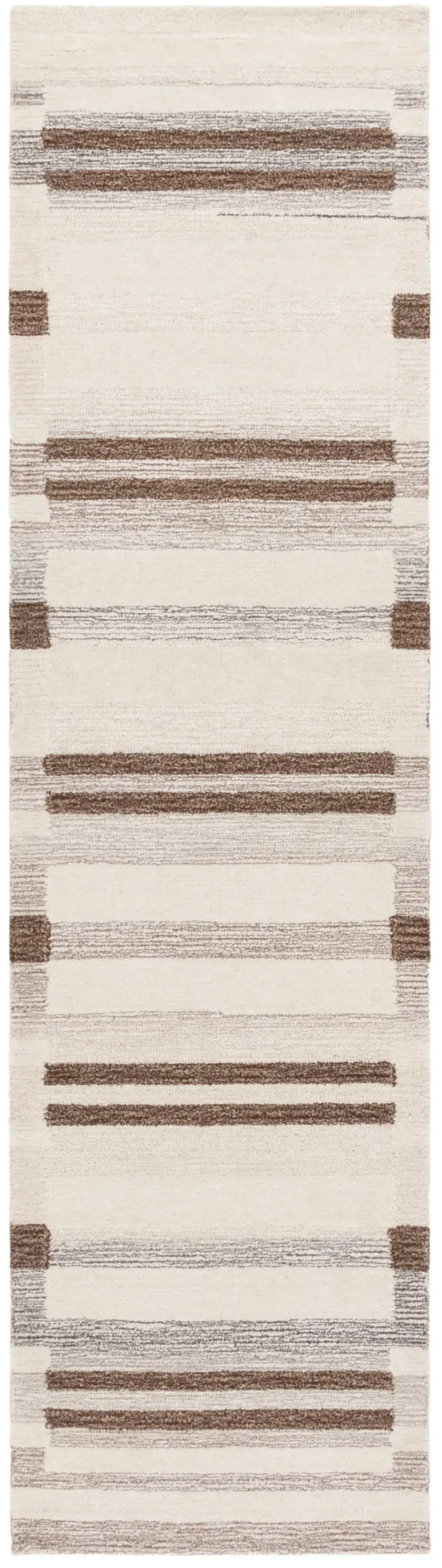 EBONY 531 BROWN  2'-3' x 9' Runner Rug