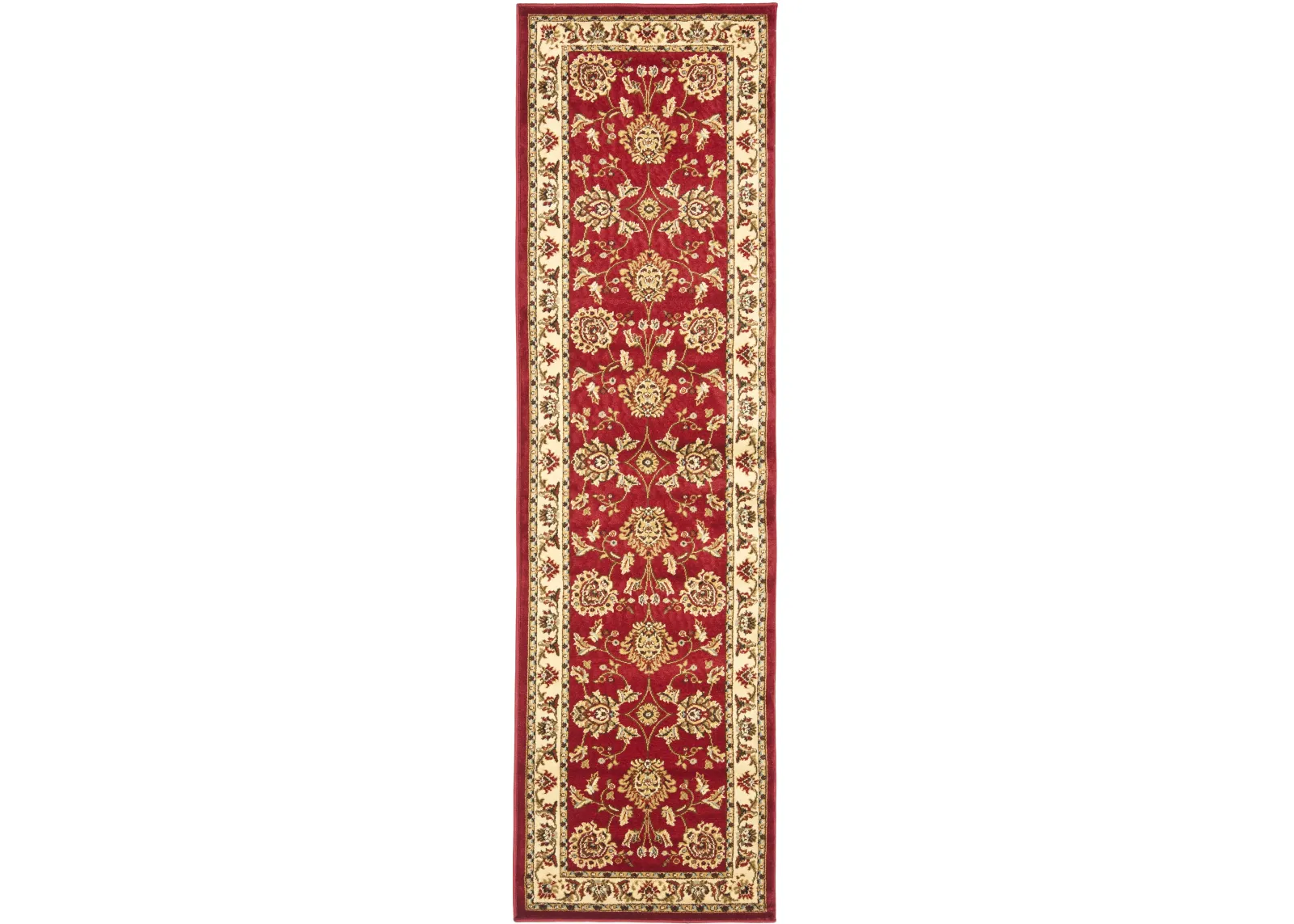 LNH555 RED  2'-3' x 10' Runner Rug