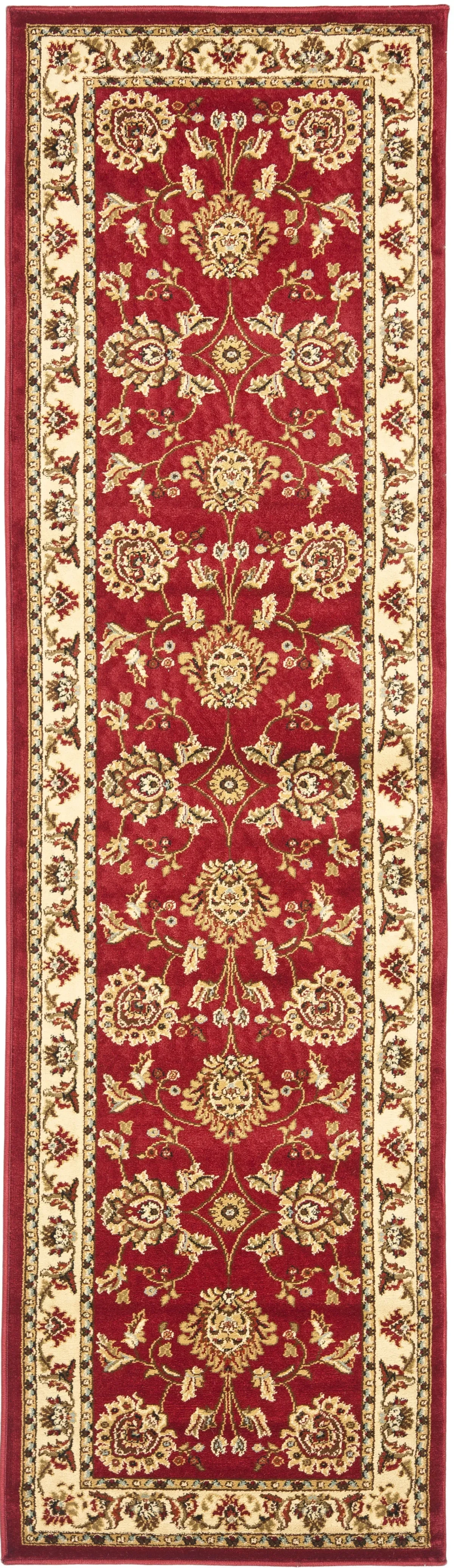 LNH555 RED  2'-3' x 10' Runner Rug