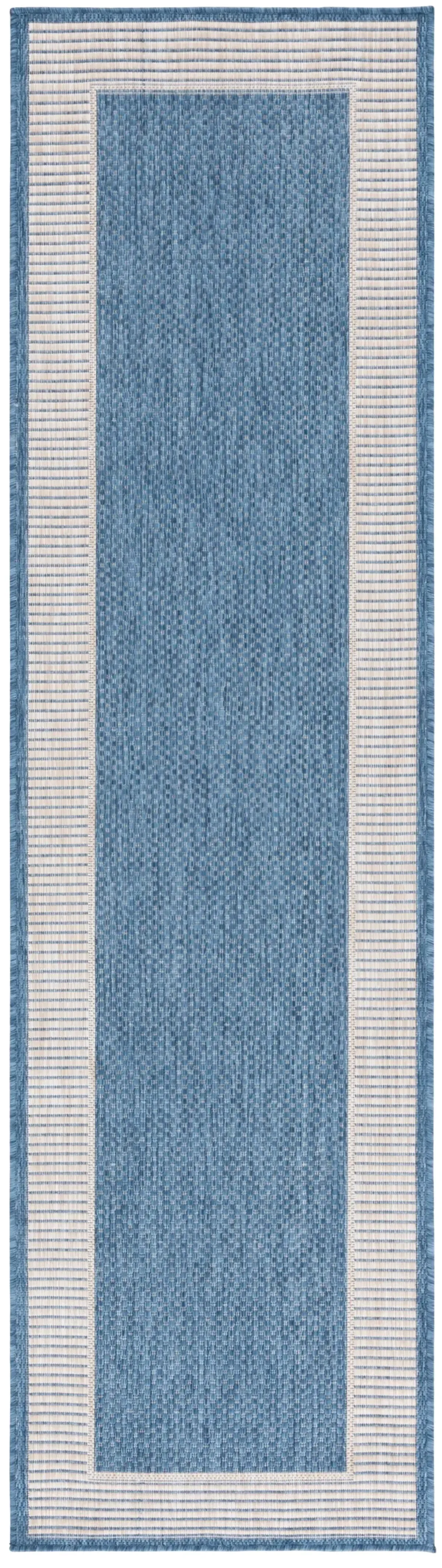 BEACH HOUSE 286 BLUE  2'-2' x 6' Runner Rug