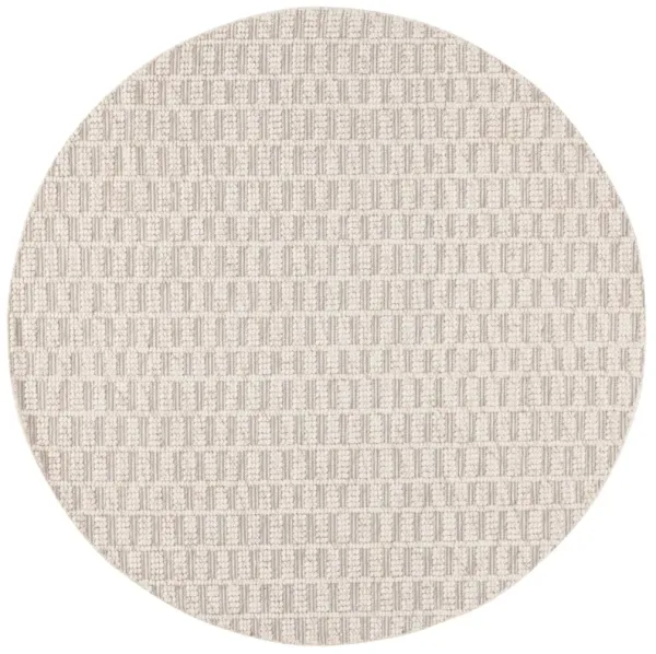 NATURA Hand loomed 6' x 6' Round area rug