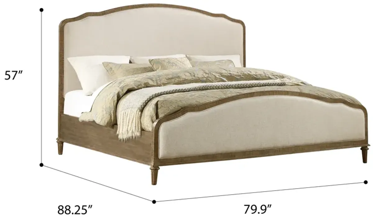 Interlude King Upholstered Bed