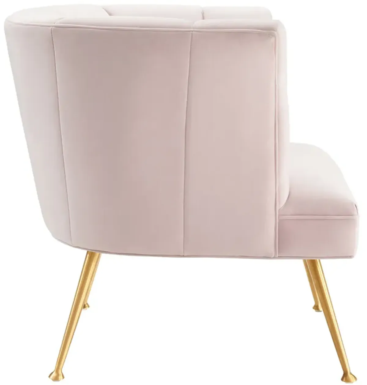 Veronica Channel Tufted Performance Velvet Armchair