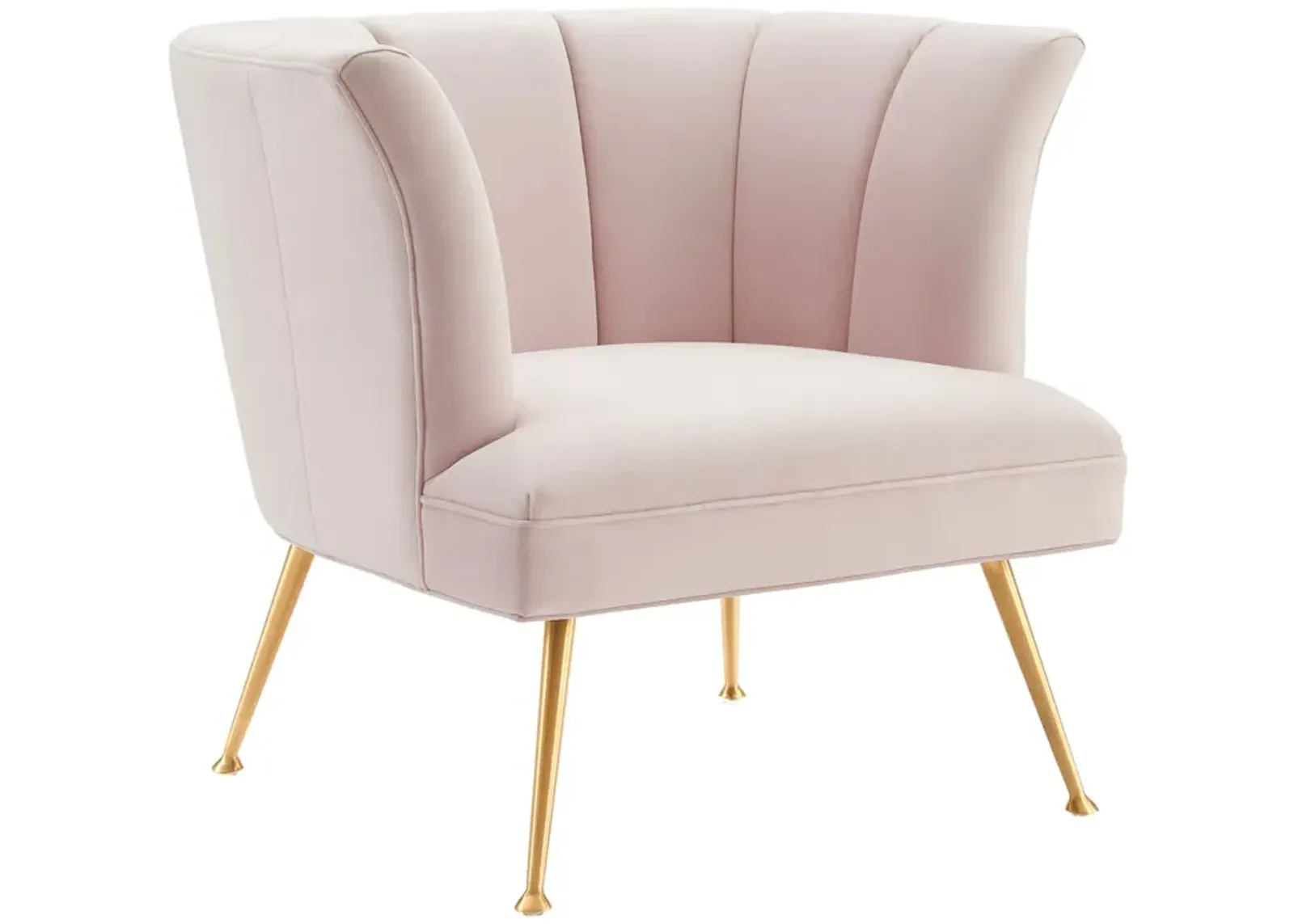 Veronica Channel Tufted Performance Velvet Armchair