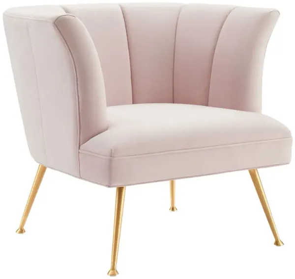 Veronica Channel Tufted Performance Velvet Armchair