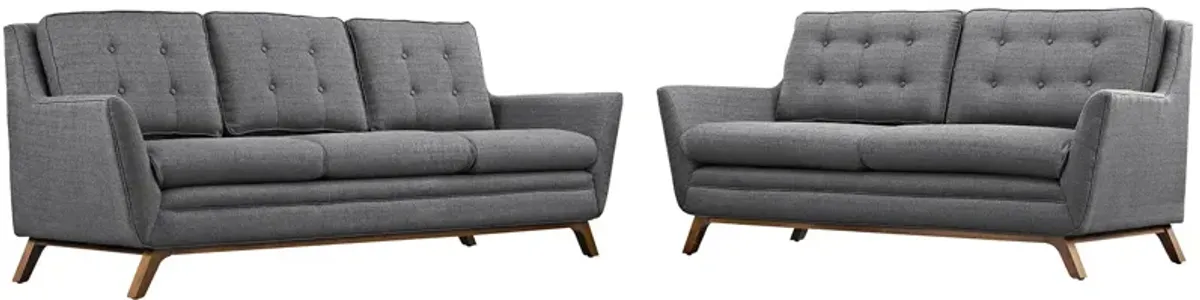 Beguile Living Room Set Upholstered Fabric Set of 2