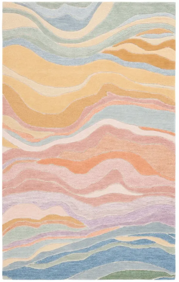 RODEO DRIVE 451 BLUE  3' x 5' Small Rectangle Rug