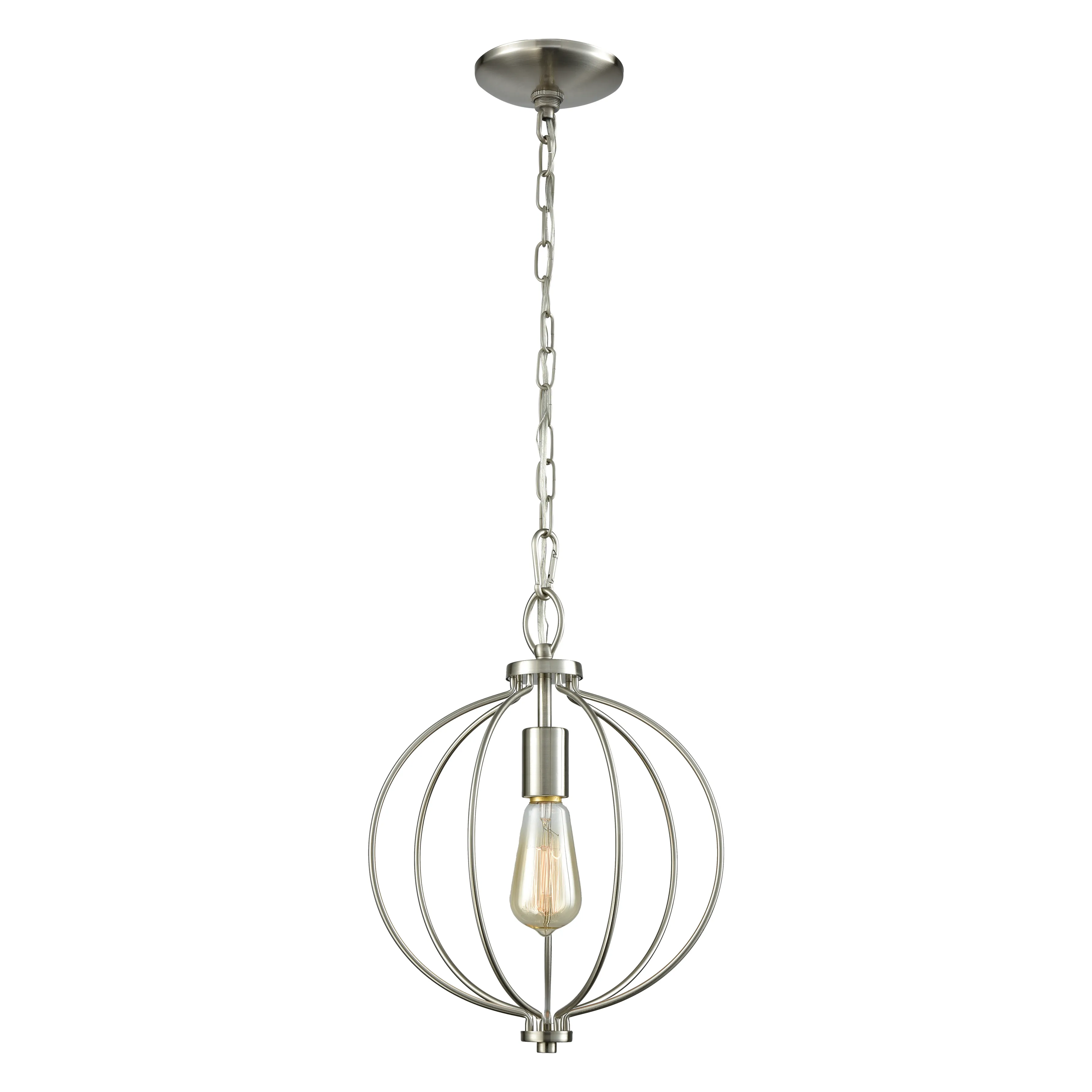 Williamsport 11'' Wide 1-Light Mini Pendant - Brushed Nickel