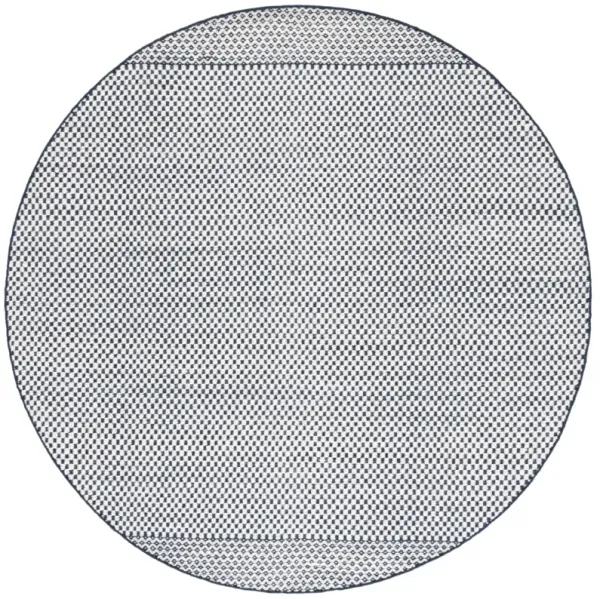 VERMONT 906 NAVY  6' x 6' Round Round Rug